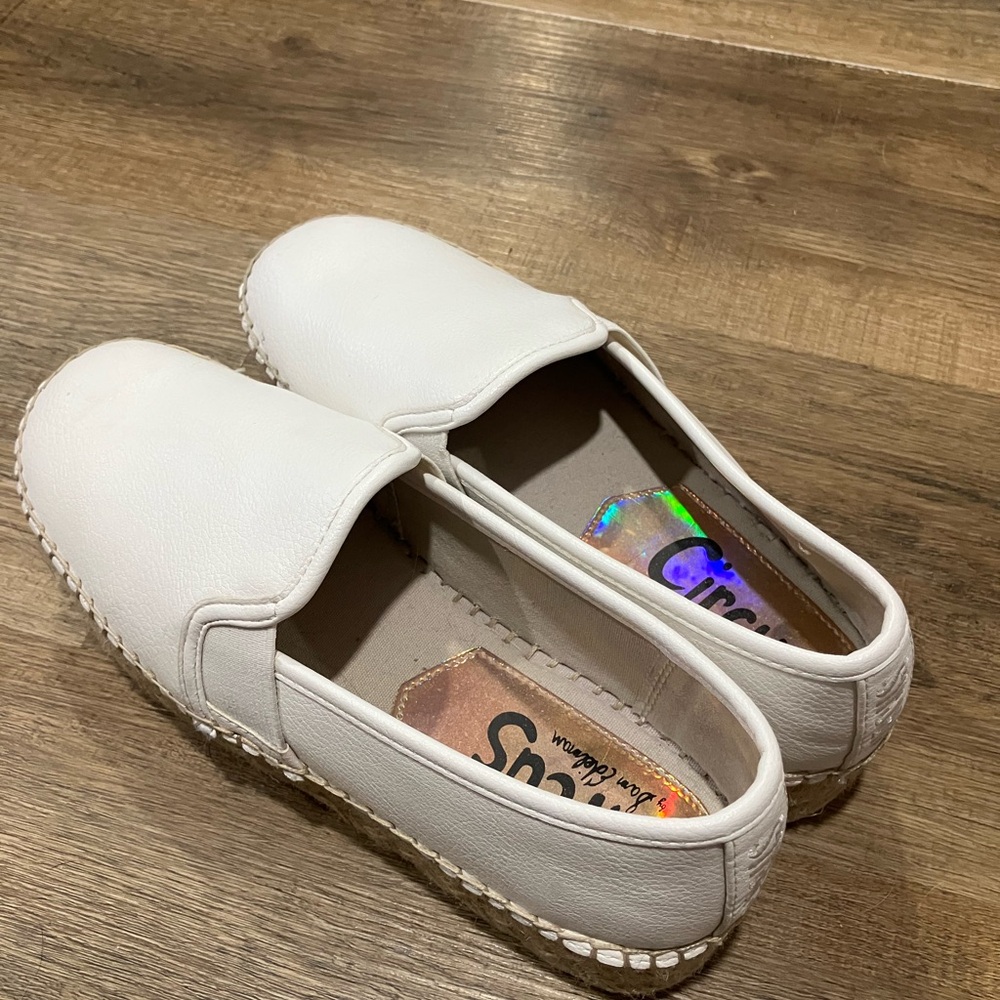 Circus by Sam Edelman White Slip-On Platform Shoes